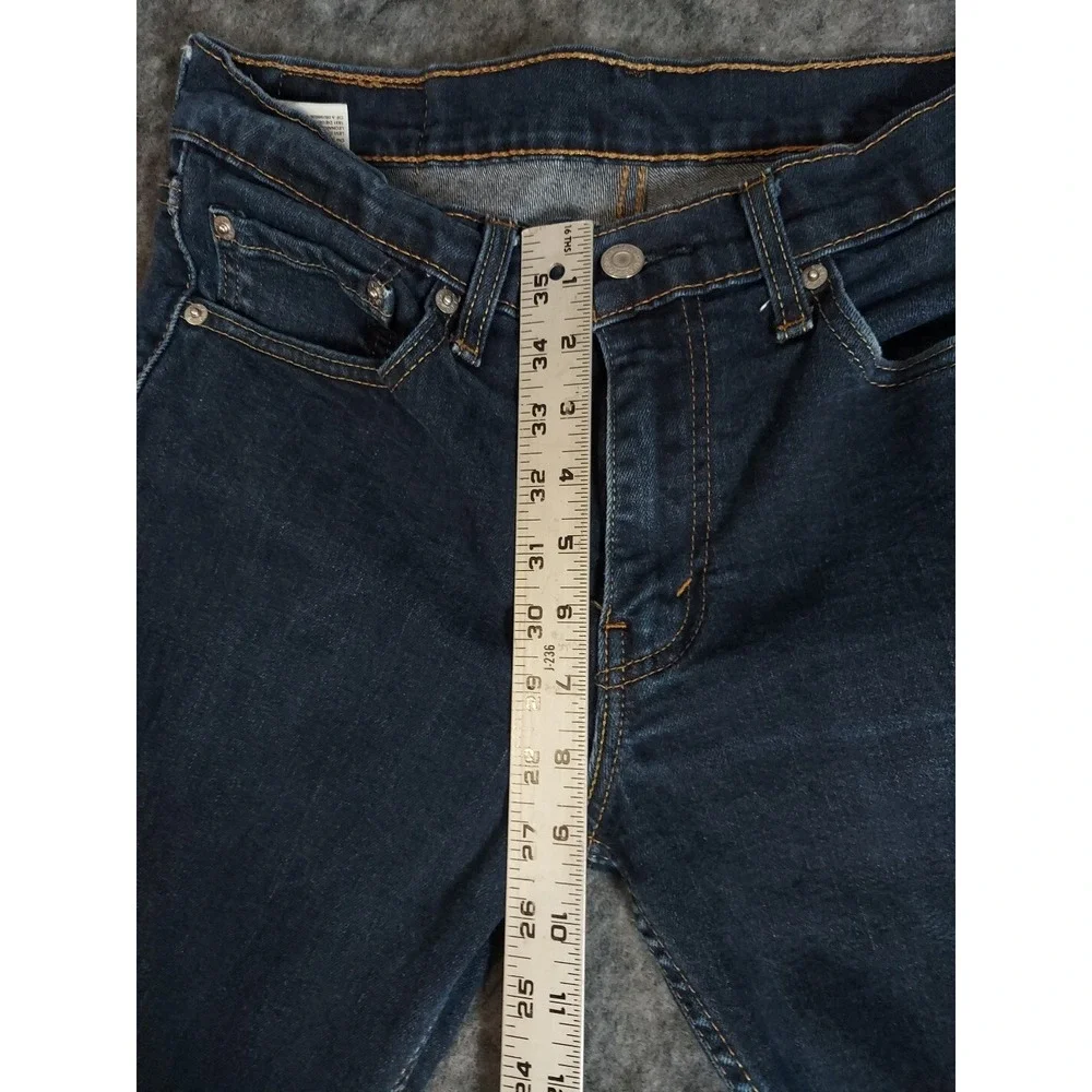 Levis Jeans Mens 30x32 Blue 511 Slim Fit Straight‎ Leg Preppy Dark Wash Red Tab